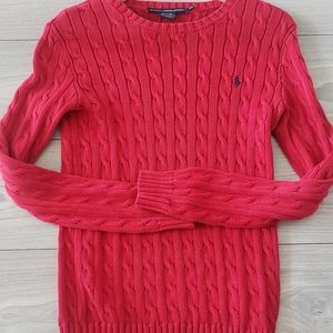 Red Ralph Lauren Crewneck Sweater Size Small